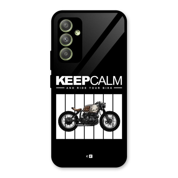 Keeps Calm Glass Back Case for Galaxy A54