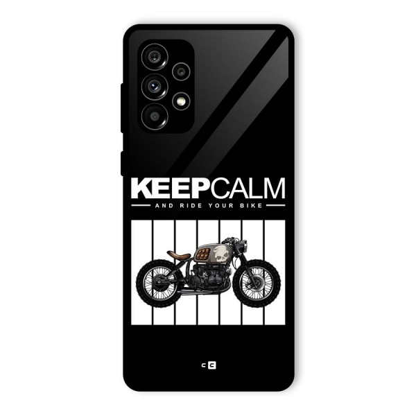 Keeps Calm Glass Back Case for Galaxy A73 5G