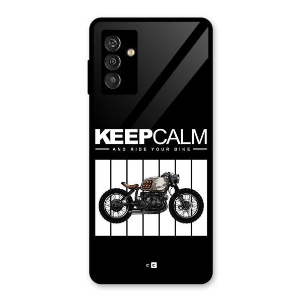 Keeps Calm Glass Back Case for Galaxy M13