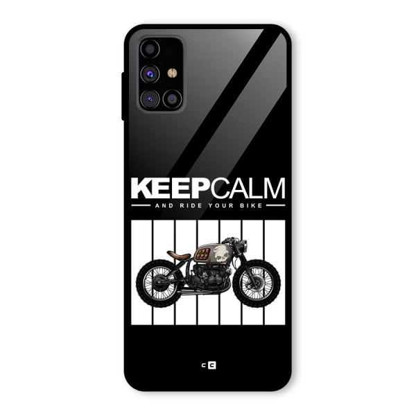 Keeps Calm Glass Back Case for Galaxy M31s