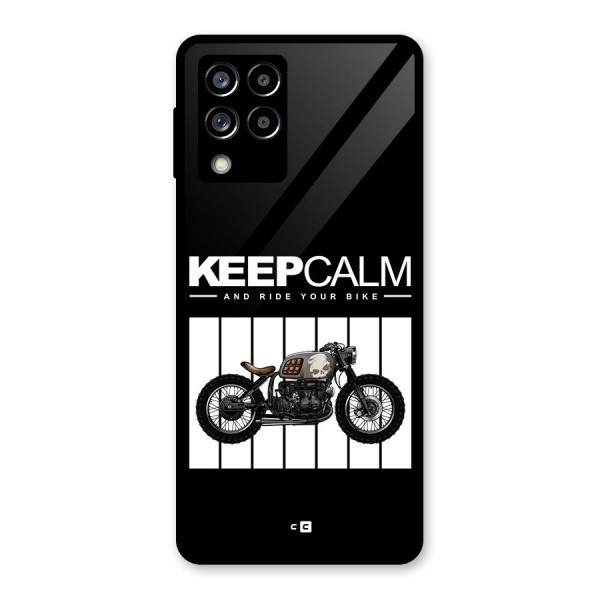 Keeps Calm Glass Back Case for Galaxy M53 5G