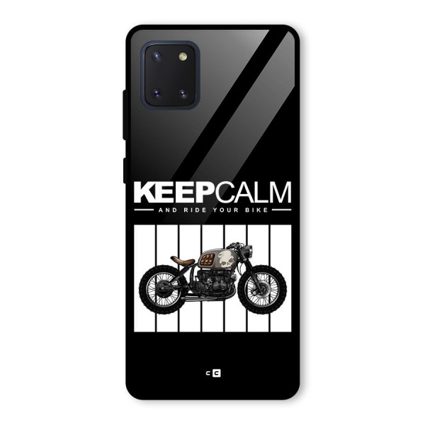 Keeps Calm Glass Back Case for Galaxy Note 10 Lite