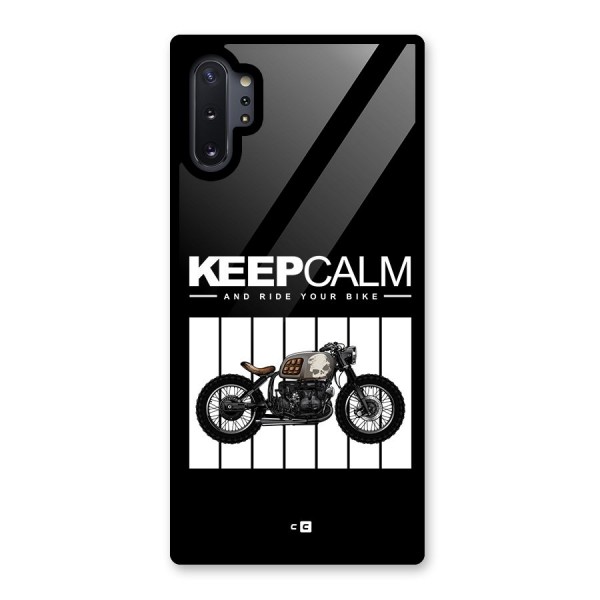 Keeps Calm Glass Back Case for Galaxy Note 10 Plus