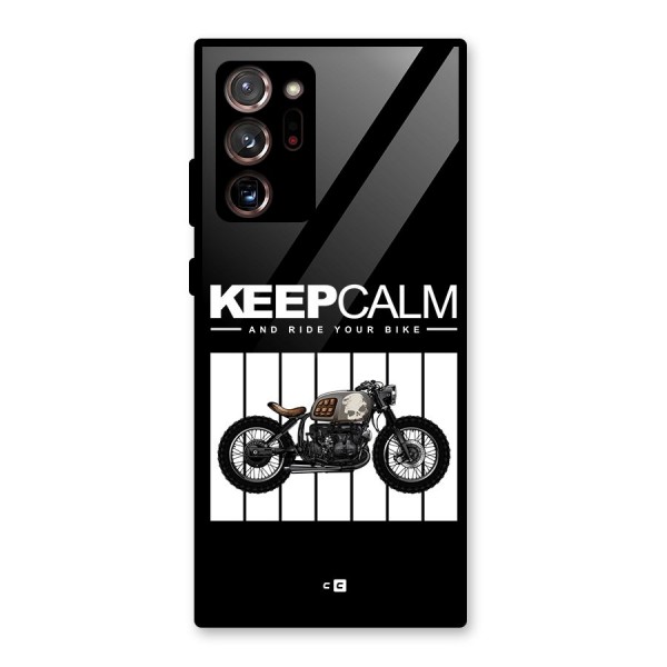 Keeps Calm Glass Back Case for Galaxy Note 20 Ultra