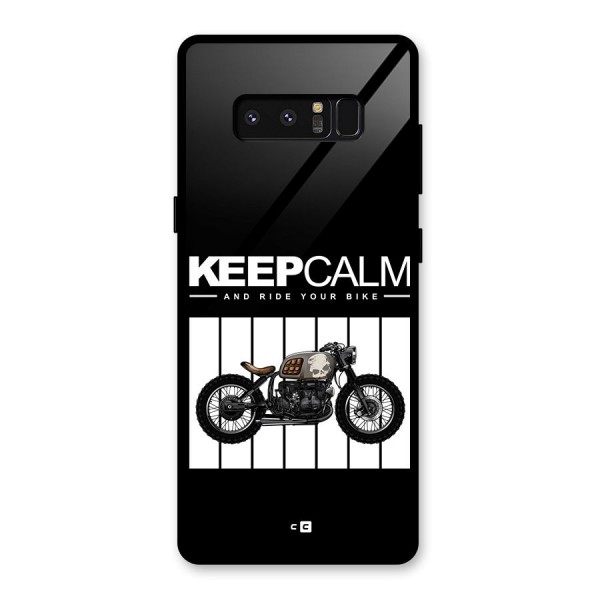 Keeps Calm Glass Back Case for Galaxy Note 8