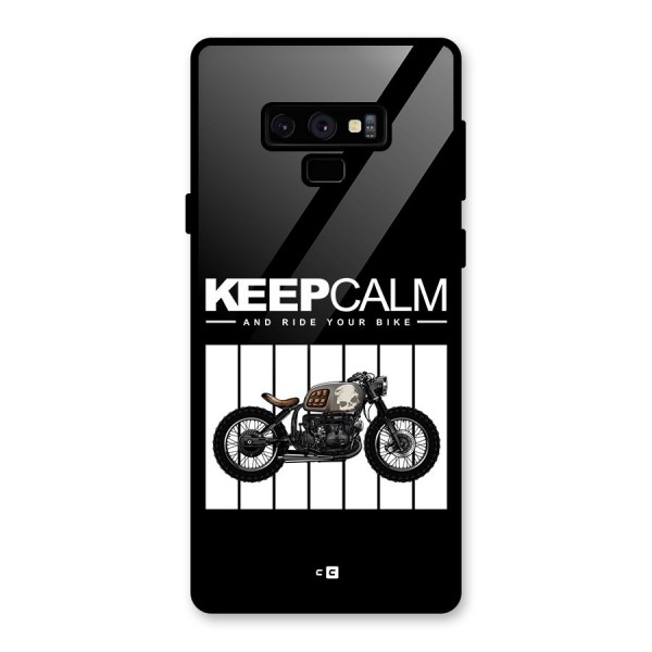 Keeps Calm Glass Back Case for Galaxy Note 9