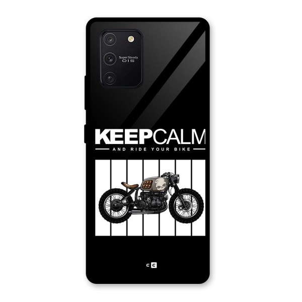 Keeps Calm Glass Back Case for Galaxy S10 Lite