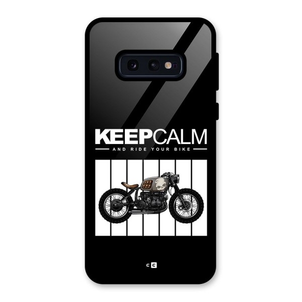 Keeps Calm Glass Back Case for Galaxy S10e