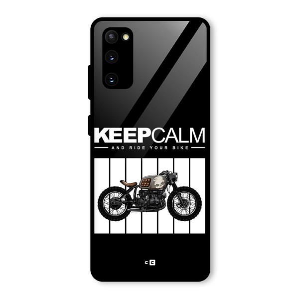 Keeps Calm Glass Back Case for Galaxy S20 FE 5G