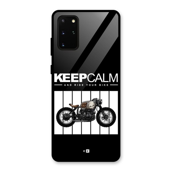 Keeps Calm Glass Back Case for Galaxy S20 Plus