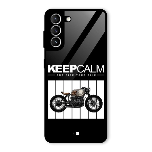 Keeps Calm Glass Back Case for Galaxy S21 5G