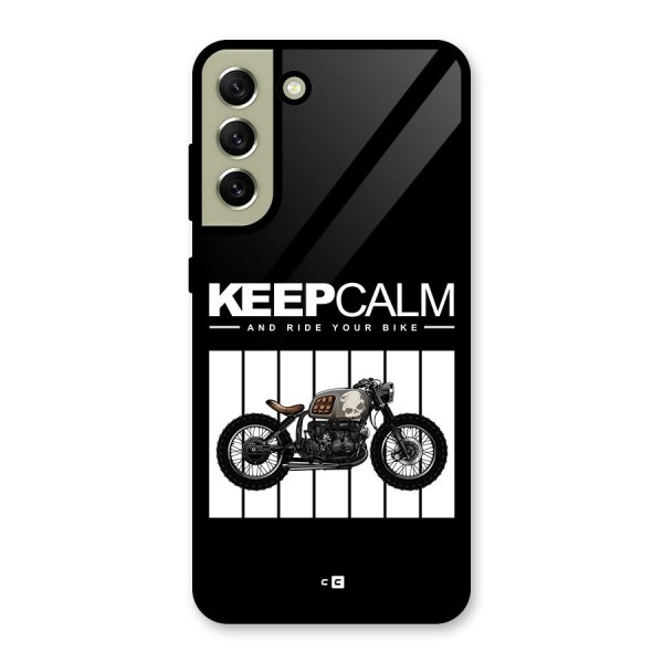 Keeps Calm Glass Back Case for Galaxy S21 FE 5G