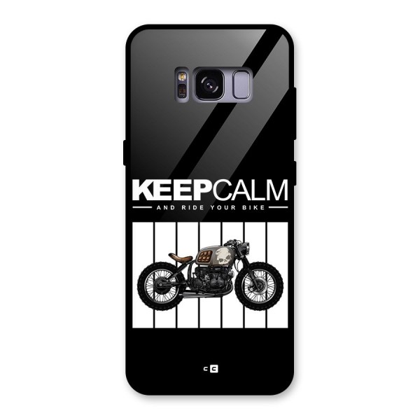 Keeps Calm Glass Back Case for Galaxy S8