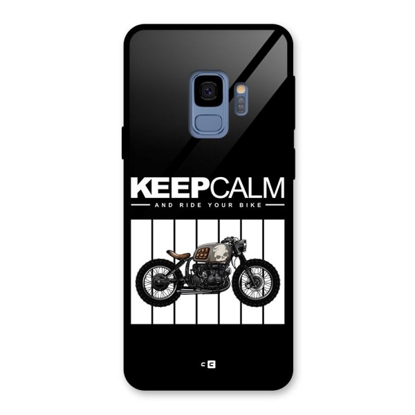 Keeps Calm Glass Back Case for Galaxy S9