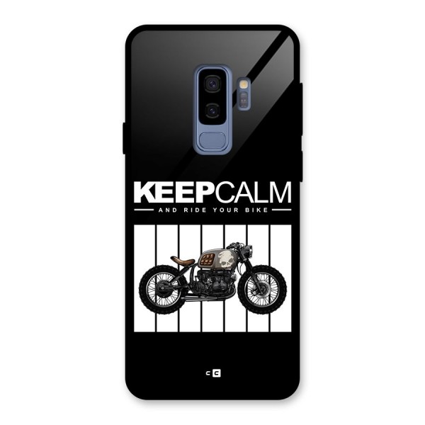 Keeps Calm Glass Back Case for Galaxy S9 Plus