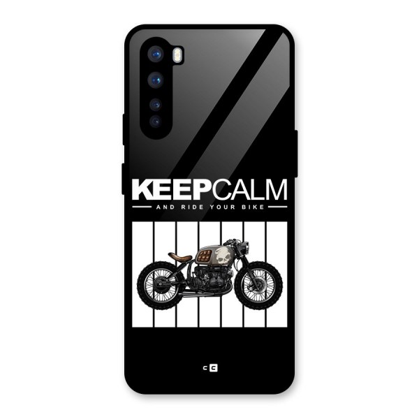 Keeps Calm Glass Back Case for OnePlus Nord