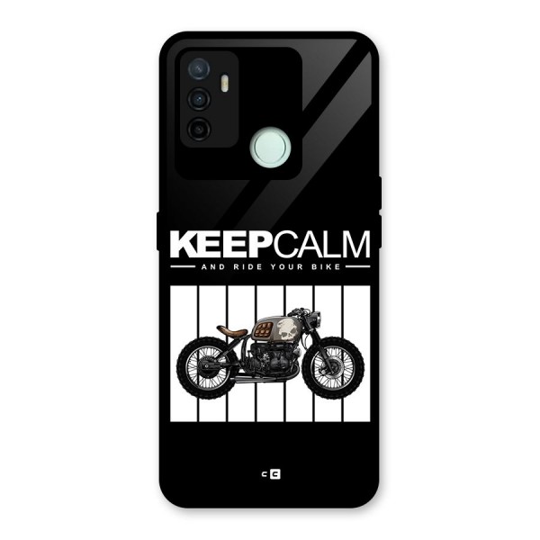 Keeps Calm Glass Back Case for Oppo A53