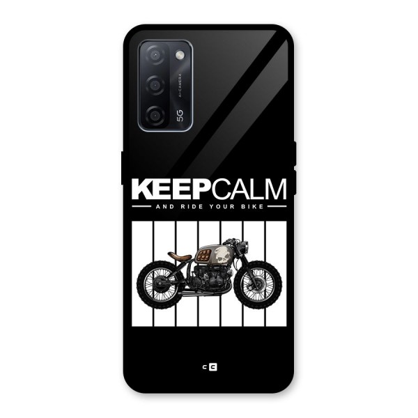 Keeps Calm Glass Back Case for Oppo A53s 5G