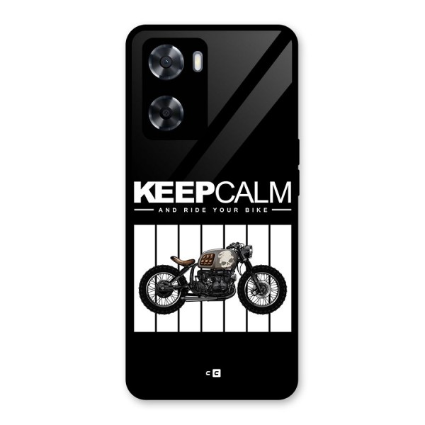 Keeps Calm Glass Back Case for Oppo A57 2022