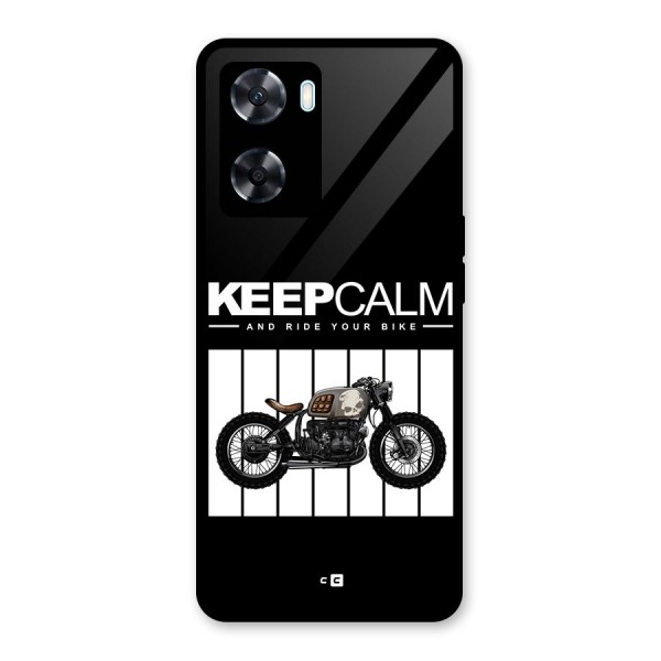 Keeps Calm Glass Back Case for Oppo A77