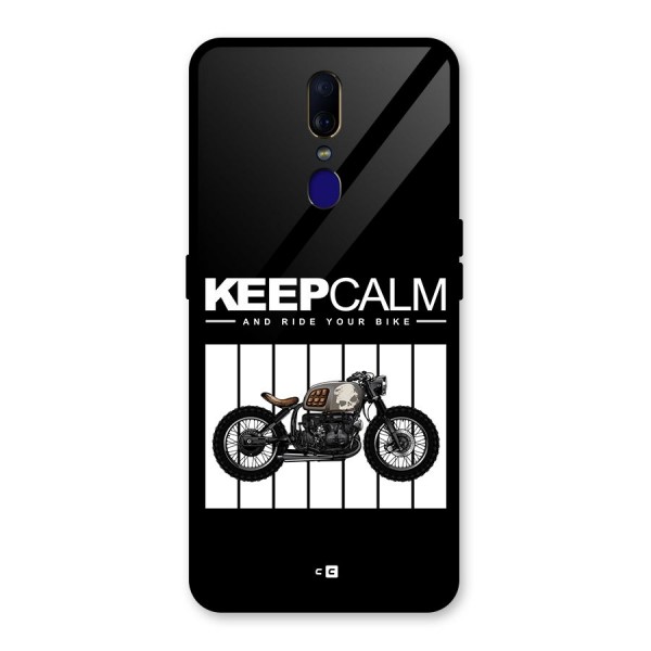 Keeps Calm Glass Back Case for Oppo F11