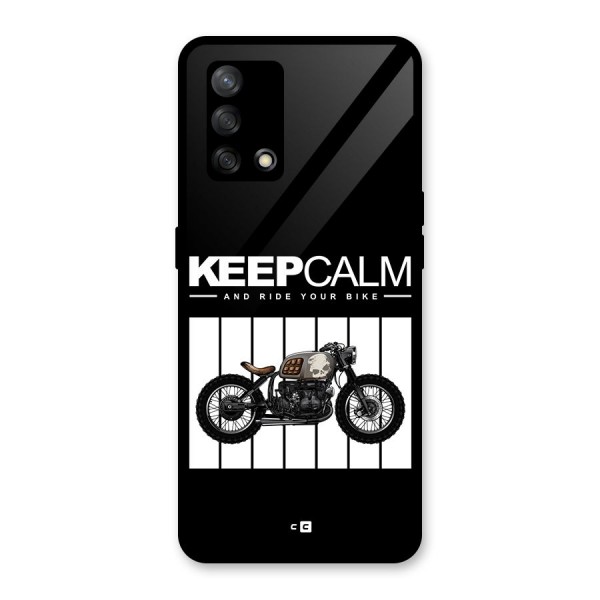 Keeps Calm Glass Back Case for Oppo F19