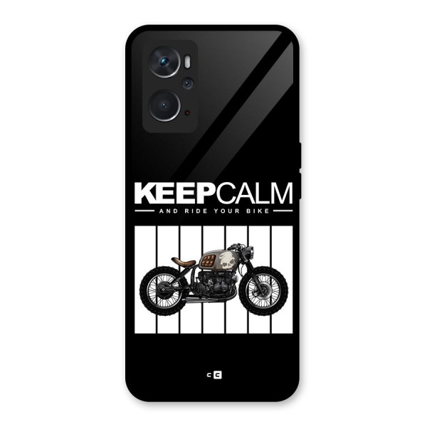 Keeps Calm Glass Back Case for Oppo K10 4G