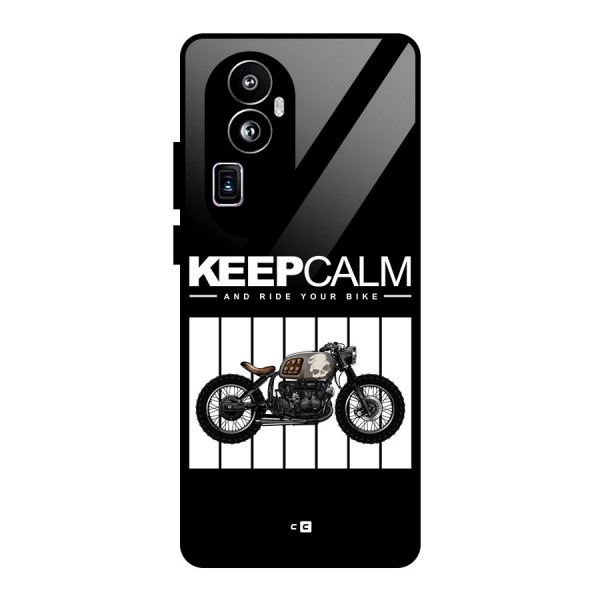 Keeps Calm Glass Back Case for Oppo Reno10 Pro Plus