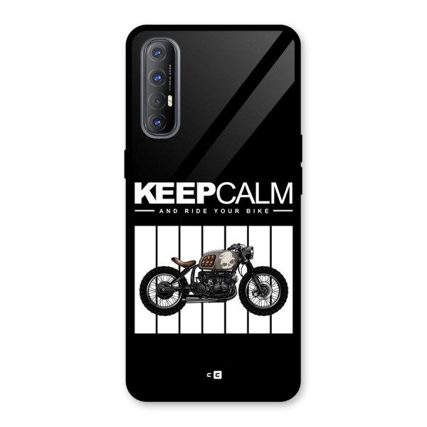 Keeps Calm Glass Back Case for Oppo Reno3 Pro