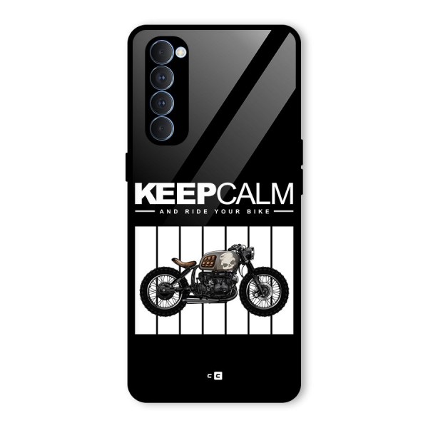 Keeps Calm Glass Back Case for Oppo Reno4 Pro