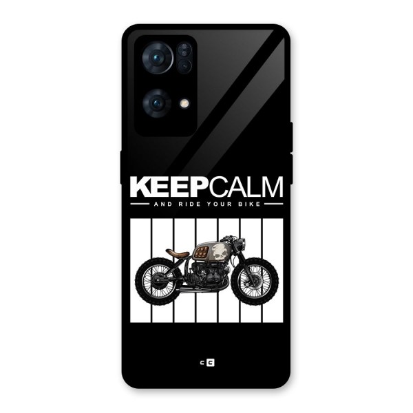 Keeps Calm Glass Back Case for Oppo Reno7 Pro 5G