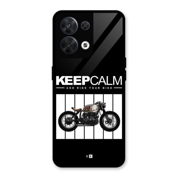 Keeps Calm Glass Back Case for Oppo Reno8 5G