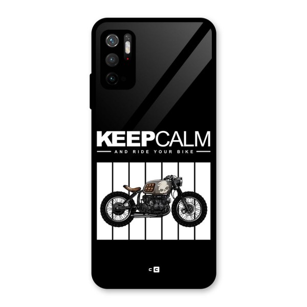 Keeps Calm Glass Back Case for Poco M3 Pro 5G