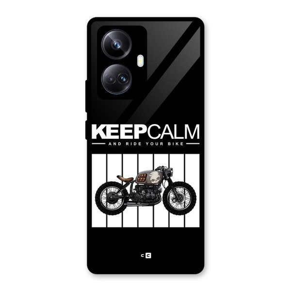 Keeps Calm Glass Back Case for Realme 10 Pro Plus