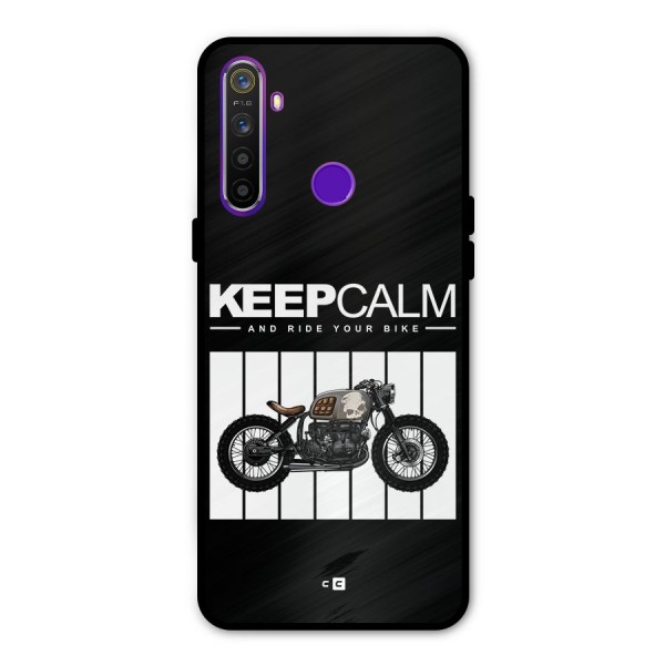 Keeps Calm Glass Back Case for Realme 5s