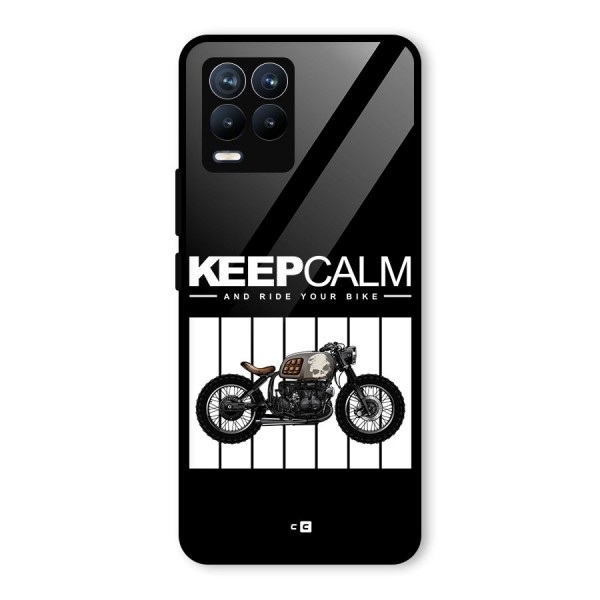 Keeps Calm Glass Back Case for Realme 8 Pro