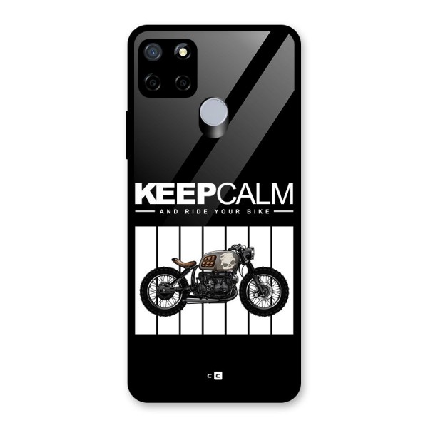 Keeps Calm Glass Back Case for Realme C15