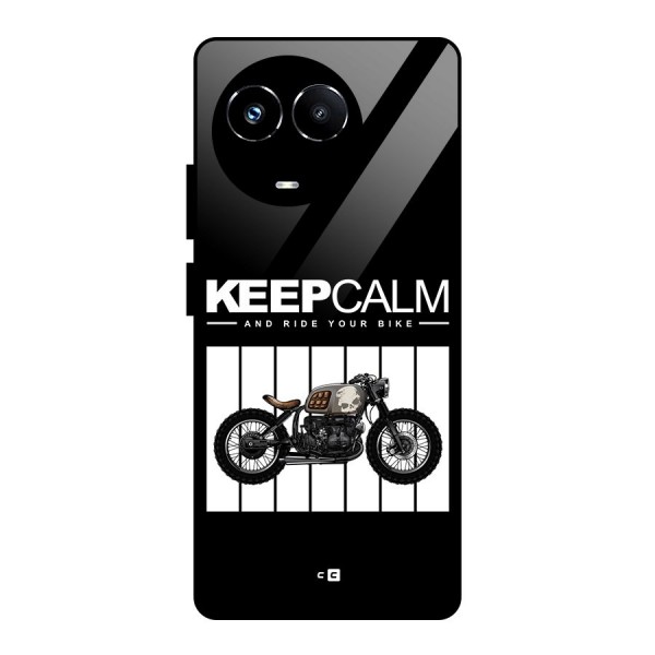 Keeps Calm Glass Back Case for Realme Narzo 60X