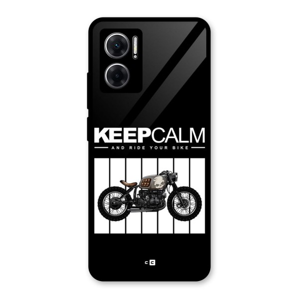 Keeps Calm Glass Back Case for Redmi 11 Prime 5G