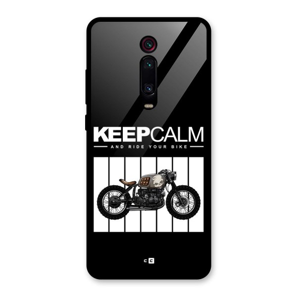 Keeps Calm Glass Back Case for Redmi K20 Pro