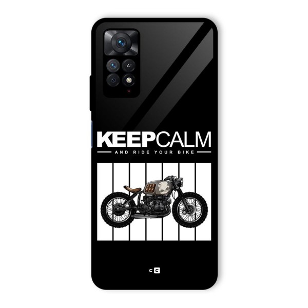 Keeps Calm Glass Back Case for Redmi Note 11 Pro