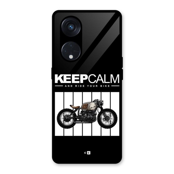 Keeps Calm Glass Back Case for Reno8 T 5G