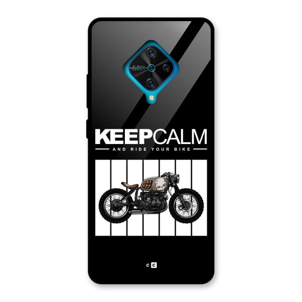 Keeps Calm Glass Back Case for Vivo S1 Pro