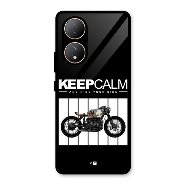 Keeps Calm Glass Back Case for Vivo T2