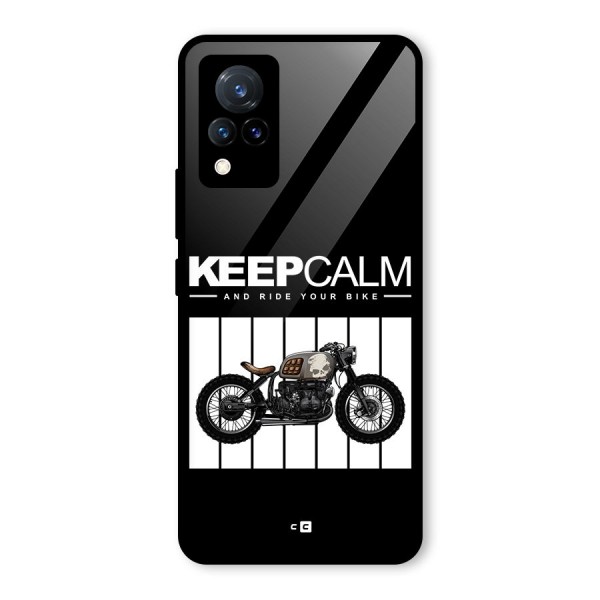 Keeps Calm Glass Back Case for Vivo V21 5G