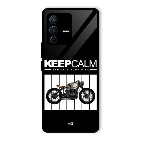 Keeps Calm Glass Back Case for Vivo V23 Pro