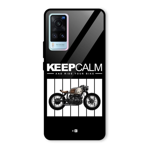 Keeps Calm Glass Back Case for Vivo X60