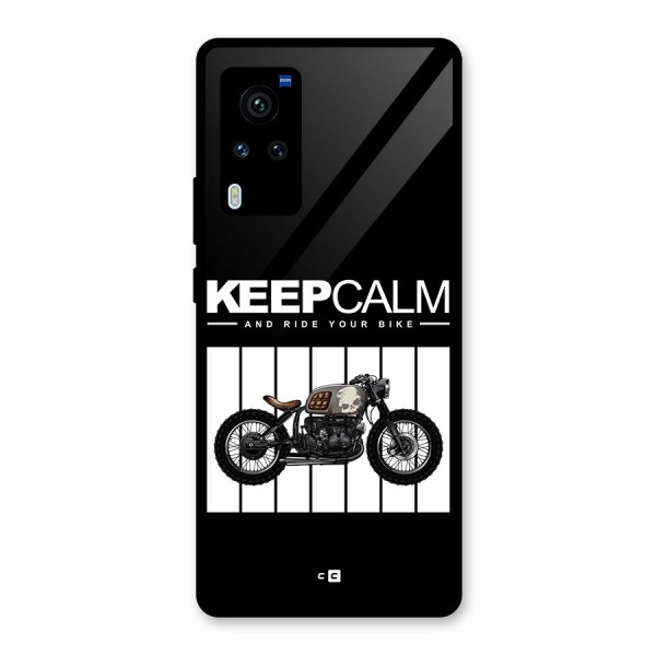 Keeps Calm Glass Back Case for Vivo X60 Pro