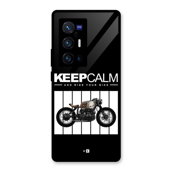 Keeps Calm Glass Back Case for Vivo X70 Pro Plus