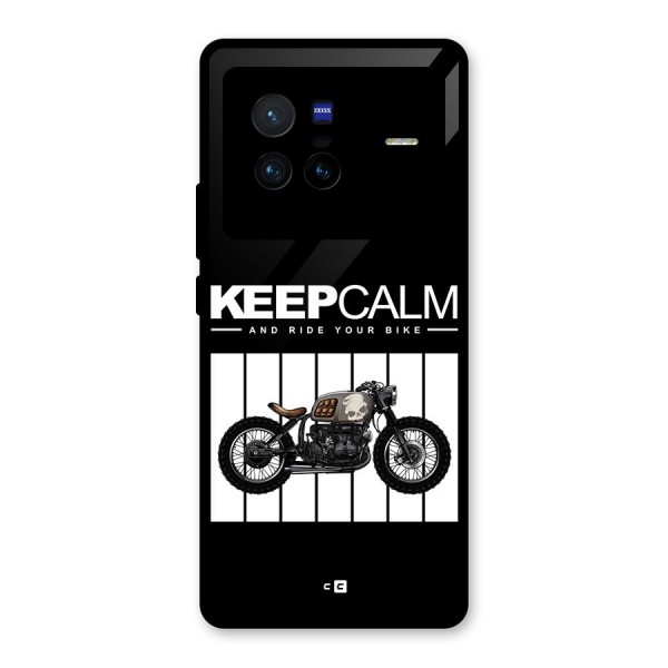 Keeps Calm Glass Back Case for Vivo X80